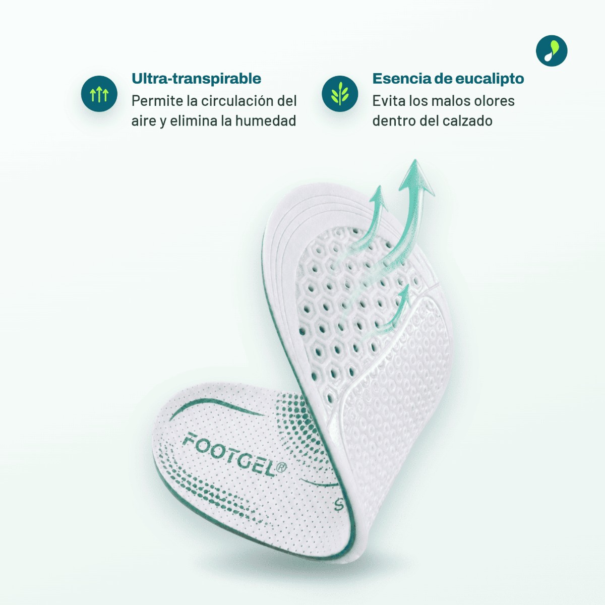 Footgel Einlegesohlen bei Plantarfasziitis neben der Verpackung