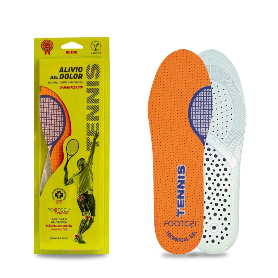 Plantillas Footgel Tenis vistas de frente